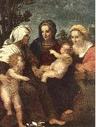 Andrea del Sarto, Madonna and Child with Sts Catherine, Elisabeth and John the Baptist